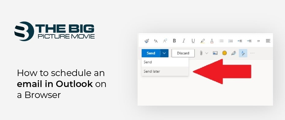 How to schedule an email in Outlook on a Browser