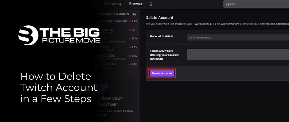 How to Delete Twitch Account in Few Steps
