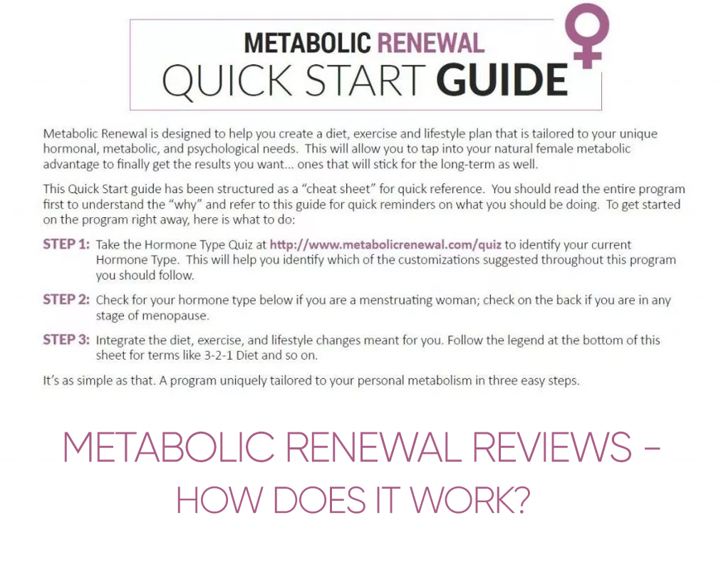Metabolic Renewal Reviews – How Does it Work?