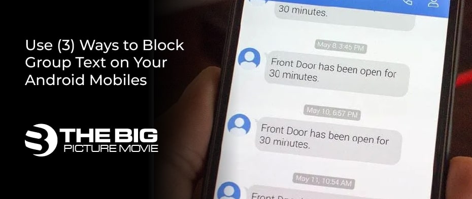 how to block a group text message on android
