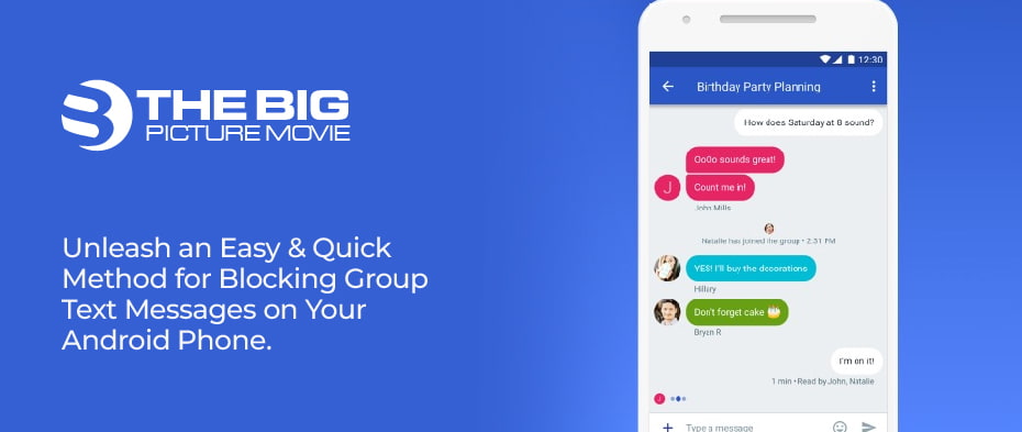 how to block a spam group text on android
