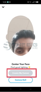 Fix Your Face at The Center of The hollow Portion