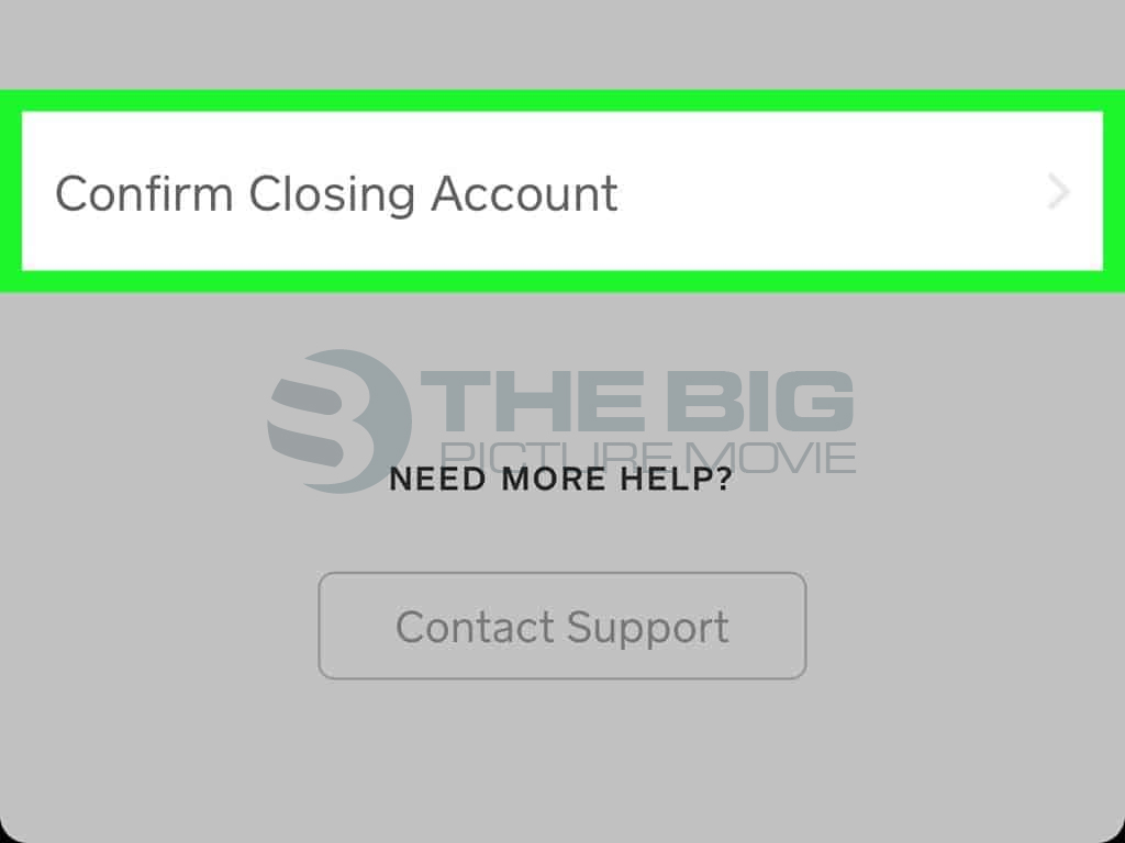 Click on Confirm closing account option to delete cash app history