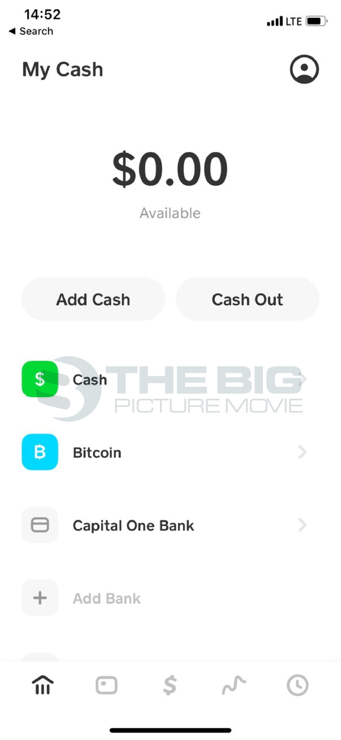 Tap on Bitcoin to Withdraw 